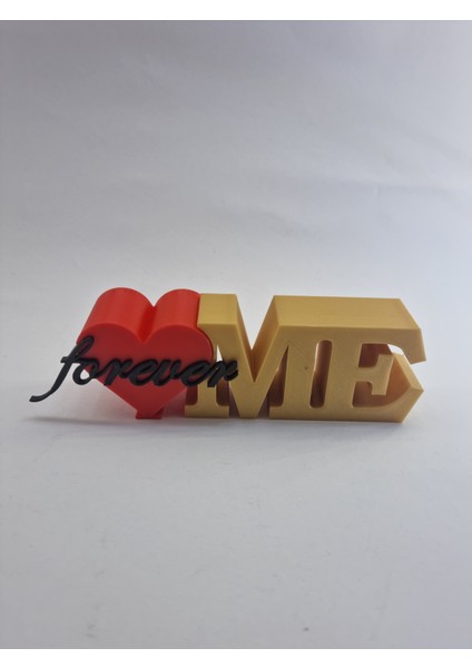 Aşkın 3 Boyutlu Ifadesi: "you, Me, Forever" 3D Baskı Dekor