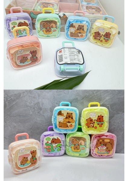 3 Kutu Bavul Tasarımlı 600 Yaprak Parfümlü Eriyen Mini Kağıt Sabun El Sabunu Model 2 fiyatları