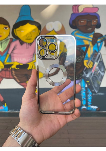 Apple iPhone 13 Pro Max Uyumlu Ekstra Kamera Korumalı Şeffaf Şık Kılıf