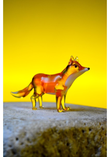 Özel Tasarım El Yapımı Sıcak Cam Heykel Tilki Biblosu fiyatları