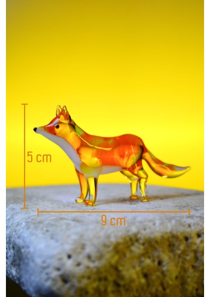 Özel Tasarım El Yapımı Sıcak Cam Heykel Tilki Biblosu fırsatları