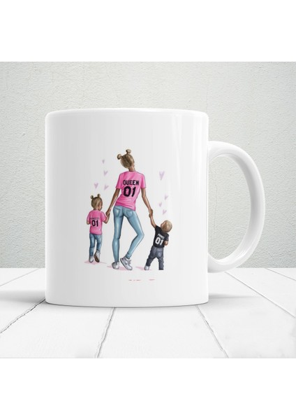 Seni Çok Seviyorum Anneciğim ve Güzel Dilekler Baskılı 1 Adet Anneler Günü Hediyelik Kupa fiyatları