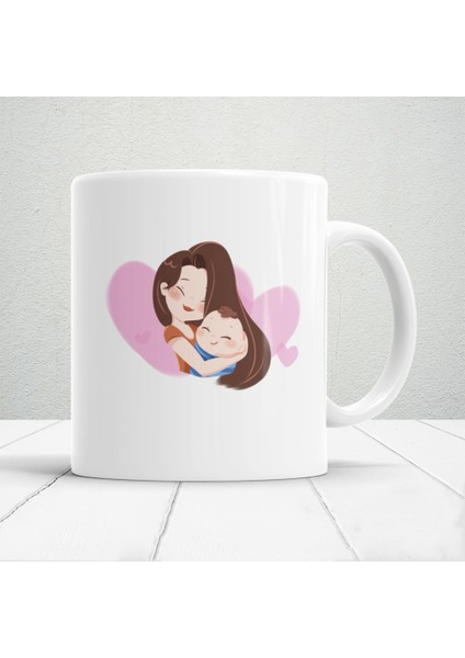 Anneler Günün Kutlu Olsun Anneciğim Yazılı 1 Adet Annelerin Kalbini Isıtacak Tasarım Hediyelik Kupa fiyatları