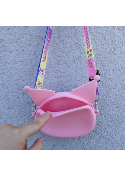 Kuromi Silikon Çanta Pembe modelleri