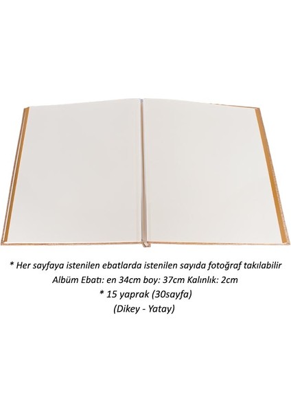 Yapışkanlı Fotoğraf Albümü - 34x37 cm - 15 Yaprak fırsatları