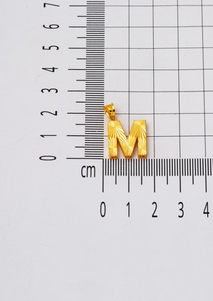 M Harfi 22 Ayar Altın Zincirli Kolye fırsatları