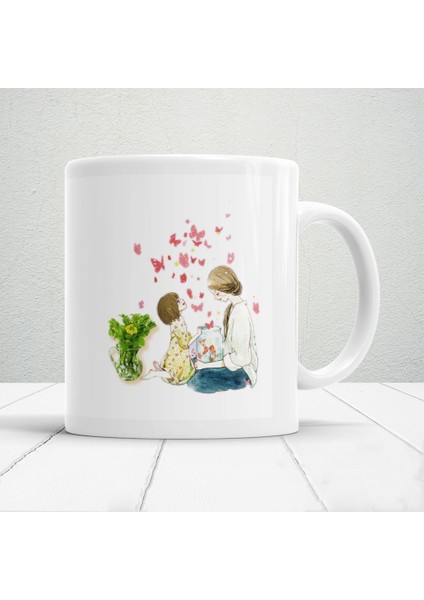 Anneye Özel Mesajlı Tasarım 1 Adet Annelerin Kalbini Isıtacak Anneler Günü Hediyelik Kupa fiyatları