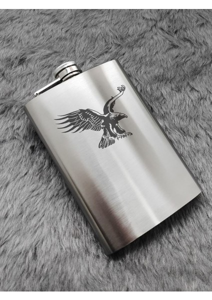 Kartal Temalı 9 Oz Paslanmaz Çelik Cep Matarası 266 ml Içki Viski Konyak Alkol Matarası fiyatları