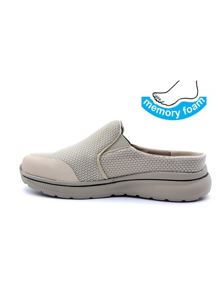 K1211 Memory Foam Anatomik Burnu Kapalı Bej Erkek Sabo Terlik fiyatları
