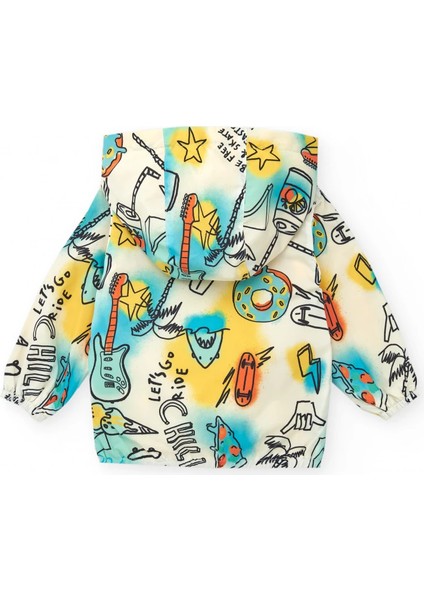Tuc Tuc Erkek Çocuk Paten Desenli Yağmurluk 4-7 Yaş Sarı fiyatları