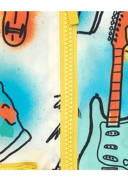 Tuc Tuc Erkek Çocuk Paten Desenli Yağmurluk 4-7 Yaş Sarı modelleri