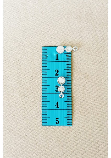 Oya Abiye Bileklik Kolye Pleksi Metalik Plastik Pul Gümüş Renk 24 Gram 300 Adet - BNC560
