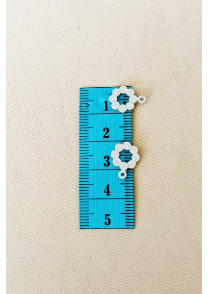 Oya Abiye Bileklik Kolye Pleksi Metalik Plastik Pul Gümüş Renk 24 Gram 105 Adet - BNC561