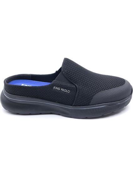K1211 Memory Foam Anatomik Burnu Kapalı Siyah Erkek Sabo Terlik