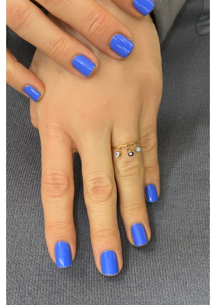 Rose Gold Göz Mineli Sallantılı Ince Yüzük – Modern Detaylarla Şıklığın Yansıması