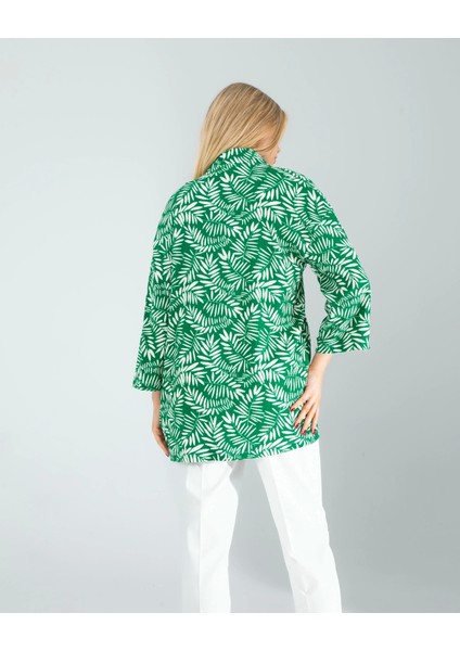 Çiçek Desen Yeşil Kimono indirimleri