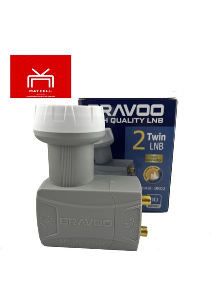 Matcell Bravoo Çiftli Lnb Full Hd+4k+3d 2'li Lnb