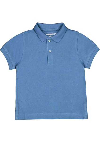 Yazlık Polo Yaka T-Shırt - Mavi