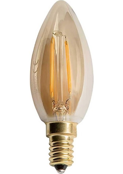 Rustik LED Ampul 4 W E14 Duylu Amber Rengi CT-4280