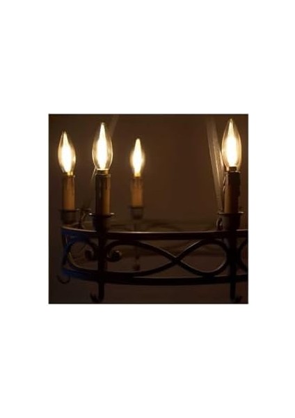 Rustik LED Ampul 4 W E14 Duylu Amber Rengi CT-4280