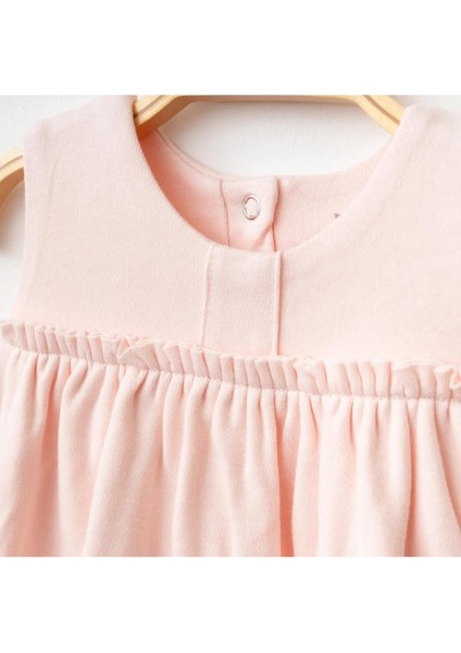 Organik Kız Bebek Bambu Bandanalı Elbise - Pembe modelleri