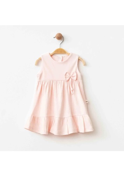 Organik Kız Bebek Bambu Elbise - Pembe