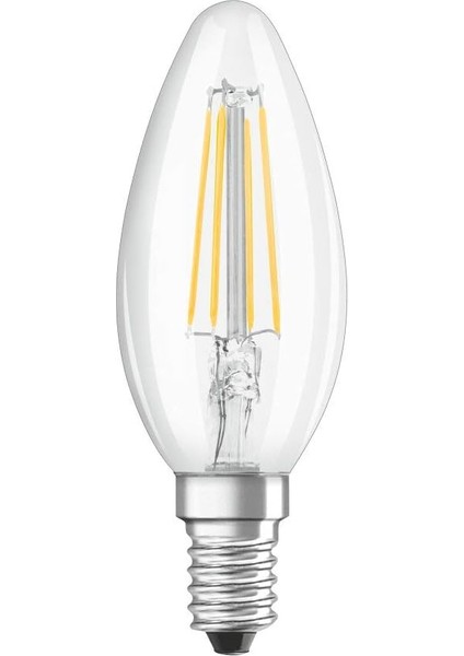 4052899961814 LED Ampul, Cam, Sarı, 11.8x3.5x3.5 cm