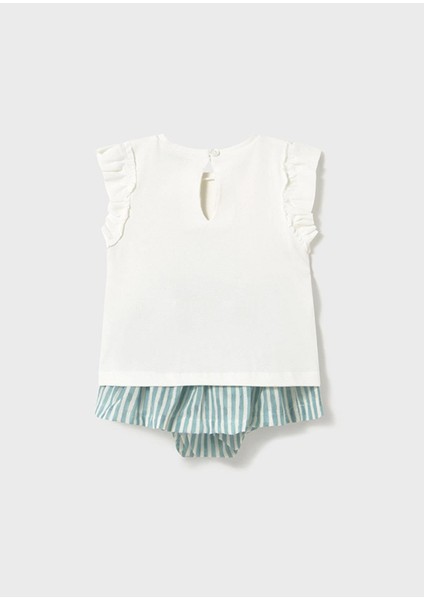 Yazlık Kız Bebek Baskılı Etekli Takım - Yeşil fiyatları
