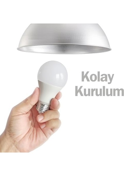 LED LED Ampül 5W/40W, E27 Normal Duy (Günışığı | 3000K, 6 Adet), AL-HL-7002