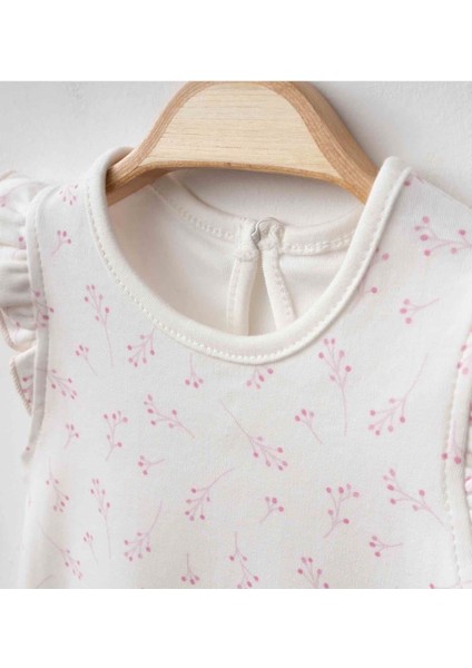 Kız Bebek Salopet Elbiseli T-Shırt 2'li Takım - Pembe modelleri