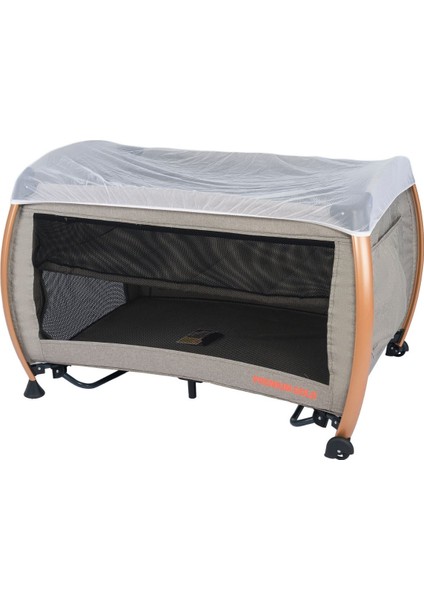 Maccon Goldie Alüminyum Kasa Park Yatak Sallanır Cibinlikli Oyun Parkı Beşik 70X110 cm fırsatları