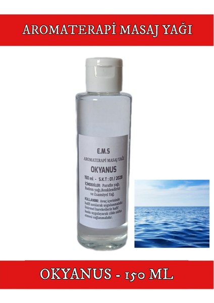Okyanus Masaj Yağı 150 ml Okyanus Esansı Aromaterapi Masaj Yağı