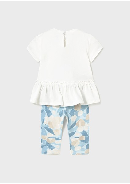 Yazlık Kız Bebek Tayt Takım - Mavi modelleri