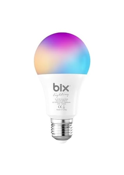Sl-01 Aura Çok Renkli 9W Rgb Wifi-Bluetooth Uzaktan Kontrollü Akıllı Ampul