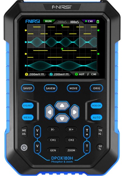 DPOX180H 2 Kanal 180MHZ El Tipi Fosfor Dijital Osiloskop ve Sinyal Jeneratörü