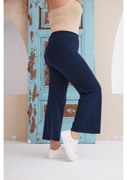 Bol Paça Büyük Beden Lacivert Eşofman Altı fiyatları