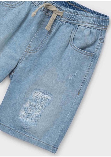Yazlık Erkek Çocuk Denim Şort - Mavi modelleri