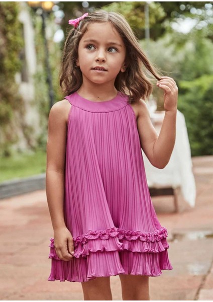 Yazlık Kız Çocuk Elbise - Pembe