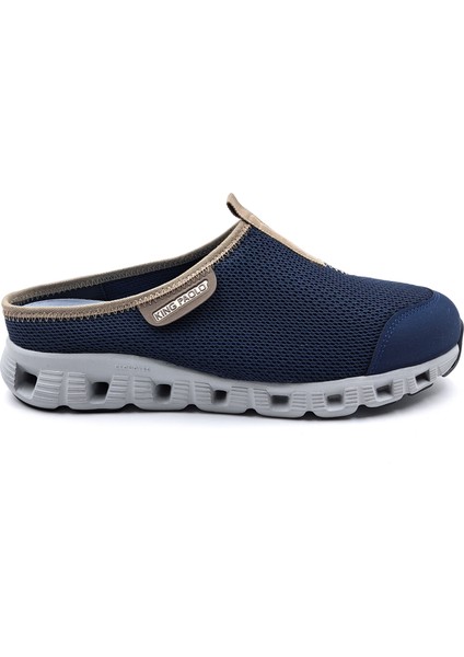 K1275 Memory Foam Burnu Kapalı Lacivert Erkek Sabo Terlik
