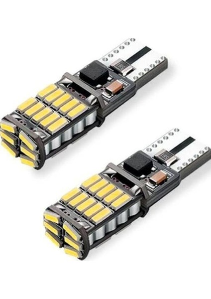 T10 Dipsiz Canbus Park LED Geri Vites Ampulü 26 LED (2 Adet)