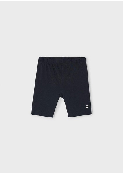 Yazlık Kız Çocuk Kapri Boy Tayt - Siyah