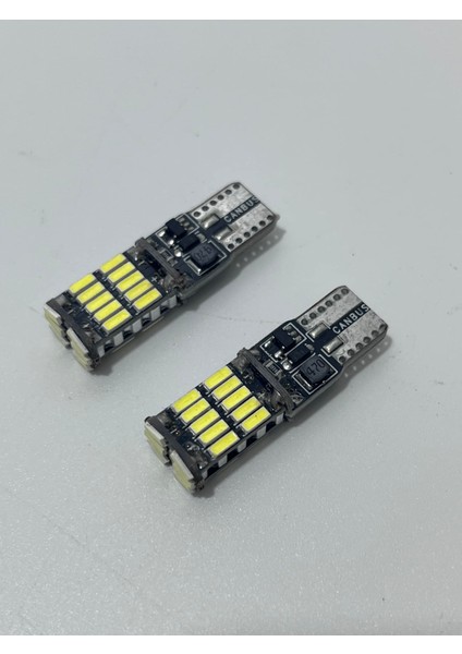 T10 Dipsiz Canbus Park LED Geri Vites Ampulü 26 LED (2 Adet)