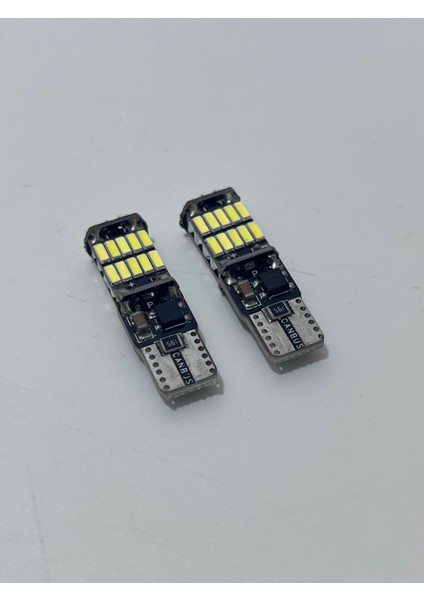 T10 Dipsiz Canbus Park LED Geri Vites Ampulü 26 LED (2 Adet)