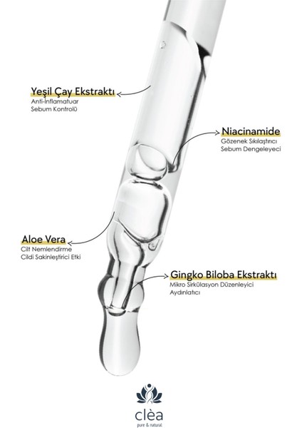 Clea Amazing Azelaic - Leke ve Gözenek Kontrolü (5% Azelaic 5% Niacinamide) indirimleri