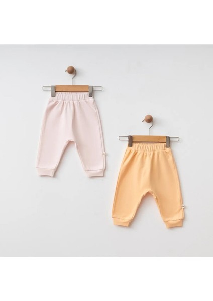 Bebek 2'li Bady Pantolon - Pembe ve Somon