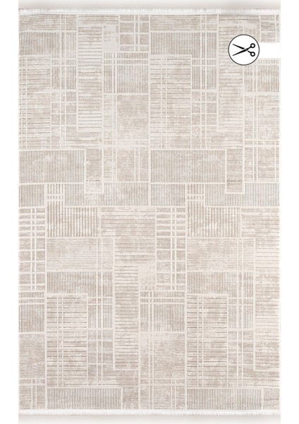 Joli GJ03A Hav Toz Vermeyen Yumuşak Dokulu Etnik Desenlere Sahip Modern Halı