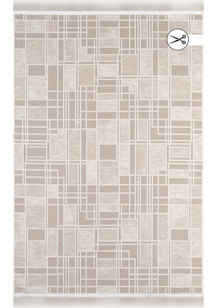 Joli GJ04A Hav Toz Vermeyen Yumuşak Dokulu Etnik Desenlere Sahip Modern Halı