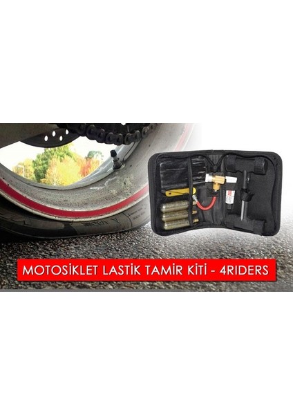 Motosiklet Lastik Tami Kiti Orijinal Çantalı Set
