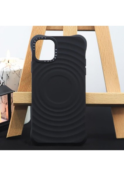 iPhone 15 Pro Max Drop Grain Su Damlası Görünümlü Lüks Silikon Kılıf