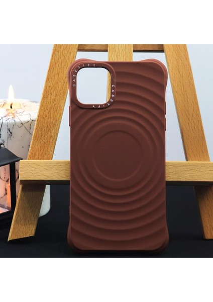 iPhone 15 Pro Max Drop Grain Su Damlası Görünümlü Lüks Silikon Kılıf